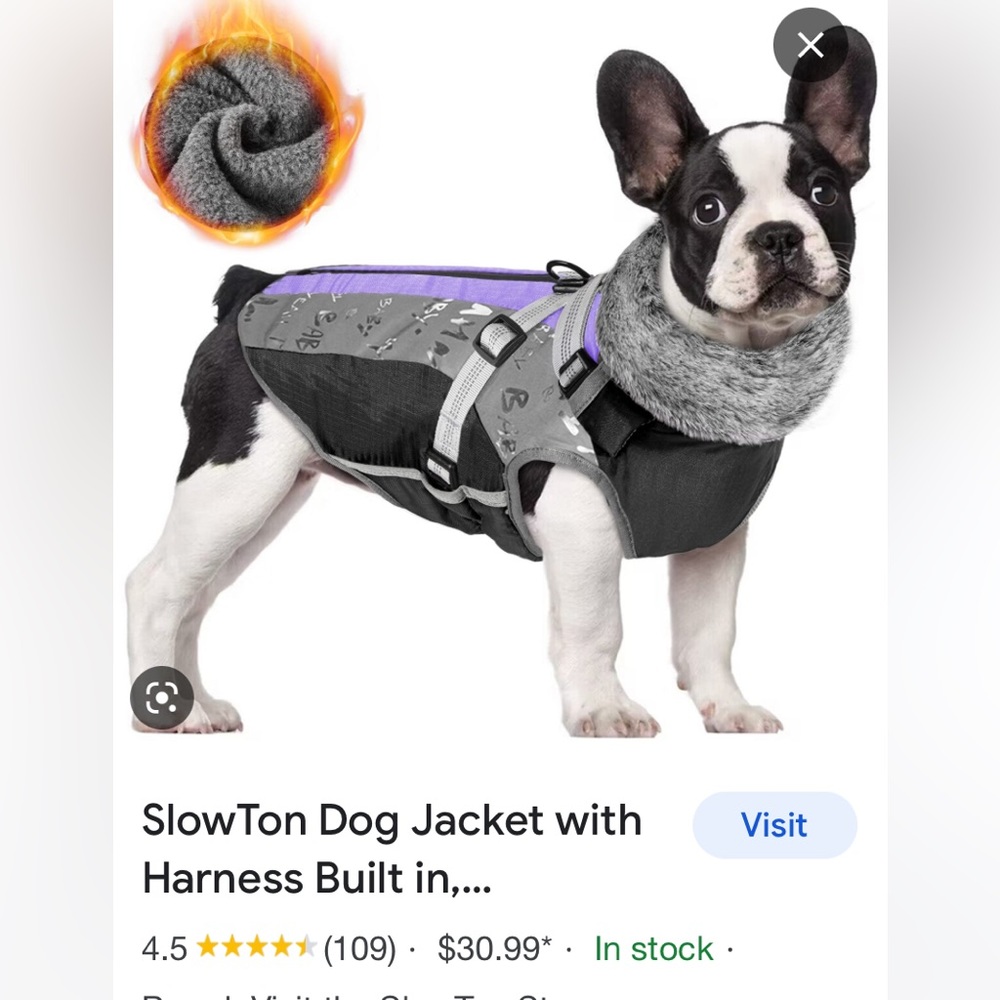 Slow Ton dog harness coat